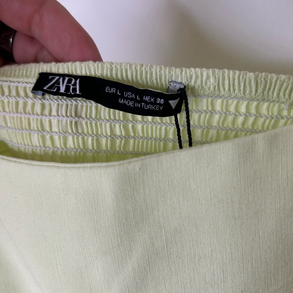 NWT Zara Linen blend dress with built in shorts - Picture 10 of 10